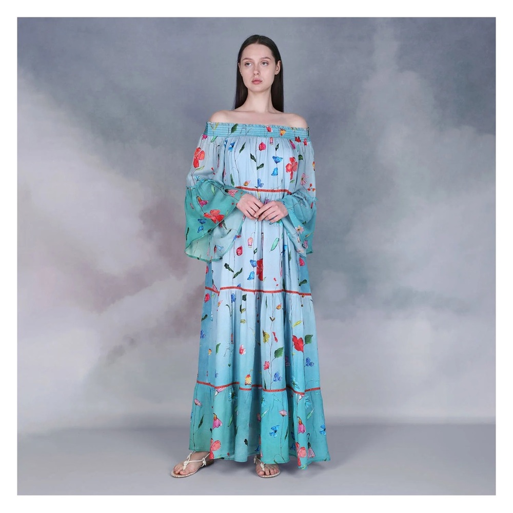 NWT Bl^nk London Anthropologie Kemina Maxi Dress, size S
